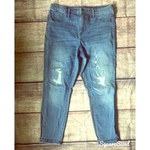 High rise crop jegging